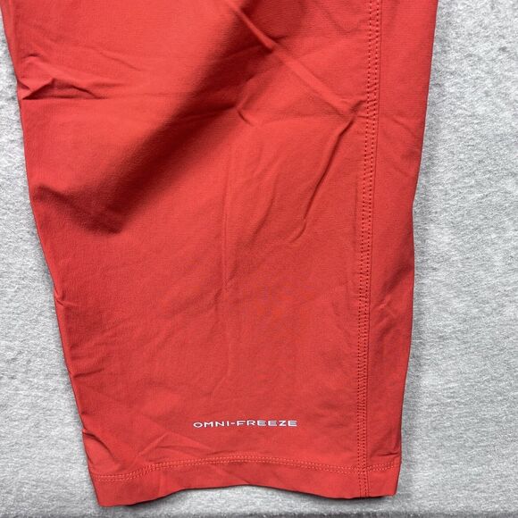 Columbia Titanium Omni-Shield Pants Womens 12 Orange Straight Leg Zip Pockets - Picture 10 of 14